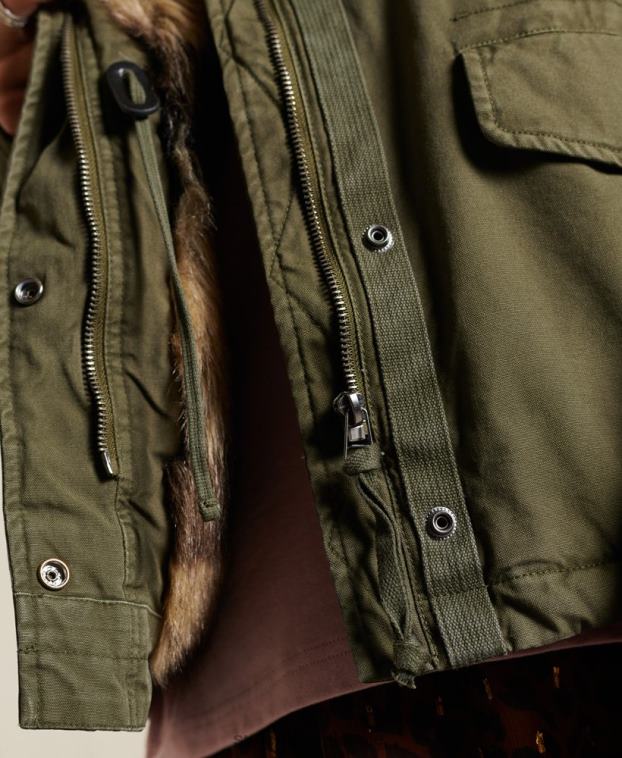 mujer Superdry verde chaqueta militar premium m65 2R68Z5595