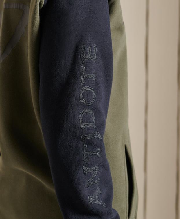 mujer Superdry verde chaquetas bomber de punto extragrande vintage 2R68Z6040