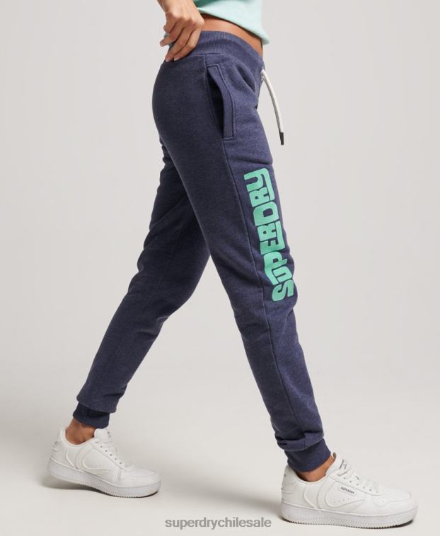 mujer Superdry Armada joggers cali sin cepillar con aberturas 2R68Z3916