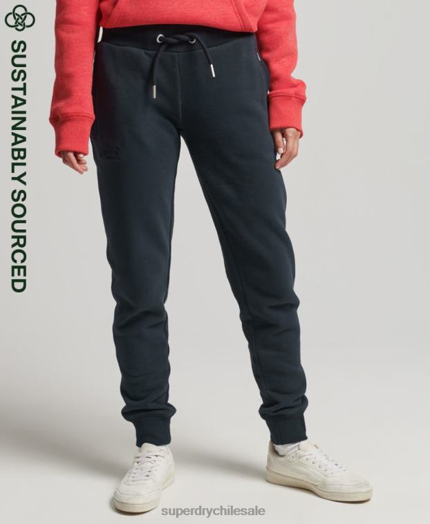 mujer Superdry Armada joggers de algodón orgánico con logo vintage bordado 2R68Z6640