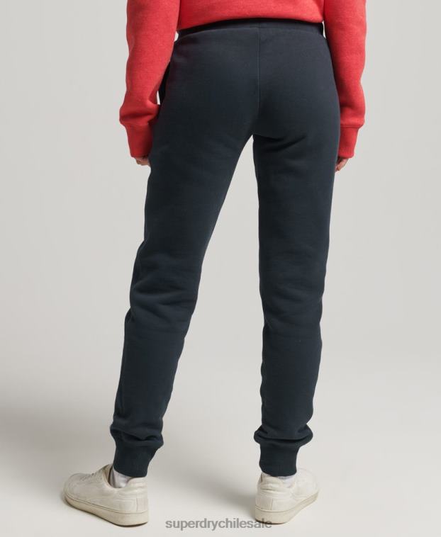 mujer Superdry Armada joggers de algodón orgánico con logo vintage bordado 2R68Z6640