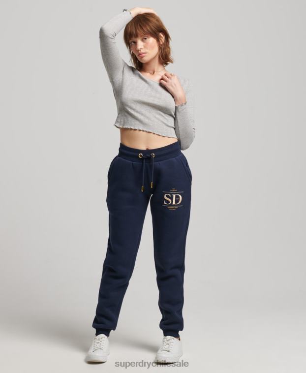 mujer Superdry Armada joggers de lujo con logo bordado 2R68Z6740