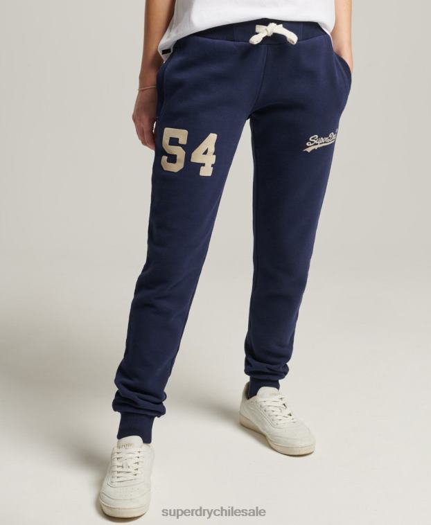 mujer Superdry Armada joggers universitarios con logo vintage 2R68Z6655
