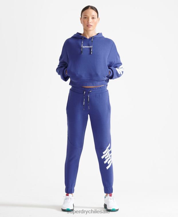 mujer Superdry azul joggers básicos de tren 2R68Z6354