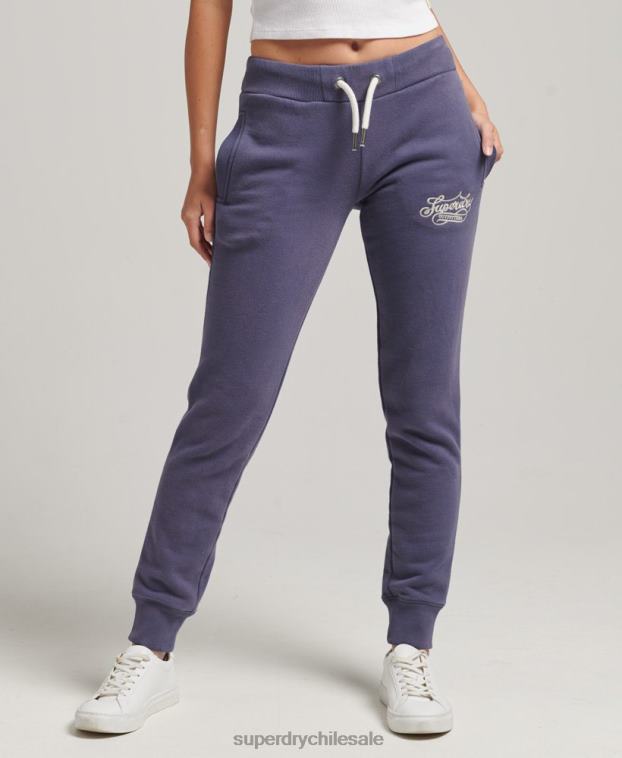 mujer Superdry azul oscuro joggers orgullo y artesanía 2R68Z3907