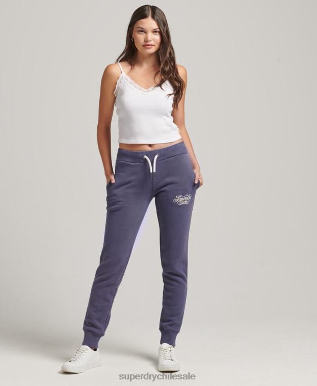 mujer Superdry azul oscuro joggers orgullo y artesanía 2R68Z3907
