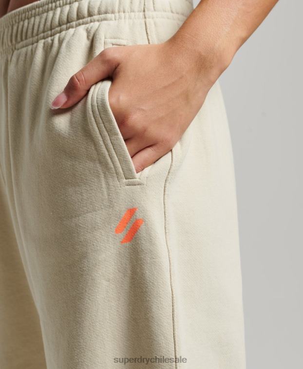 mujer Superdry beige joggers deportivos básicos 2R68Z3902