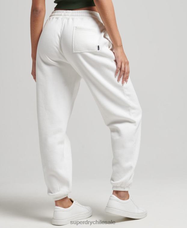 mujer Superdry crema joggers universitarios vintage 2R68Z6633