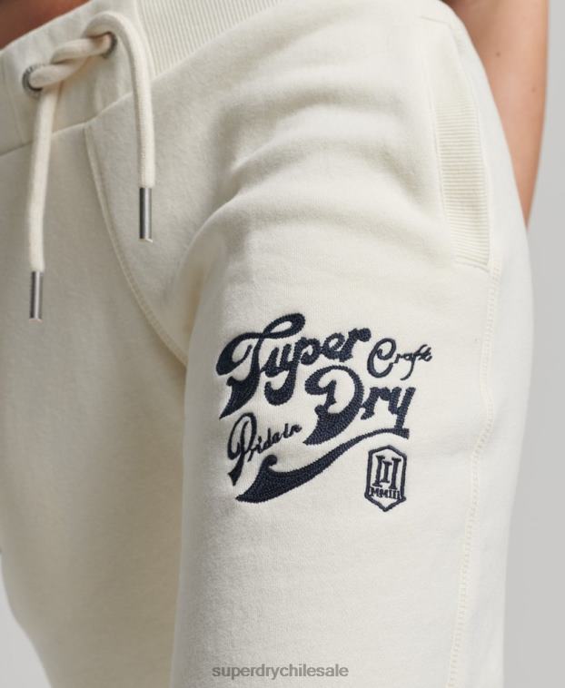mujer Superdry crema orgullo en joggers artesanales 2R68Z6674