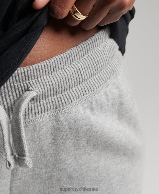 mujer Superdry gris claro Joggers básicos de algodón orgánico 2R68Z6663