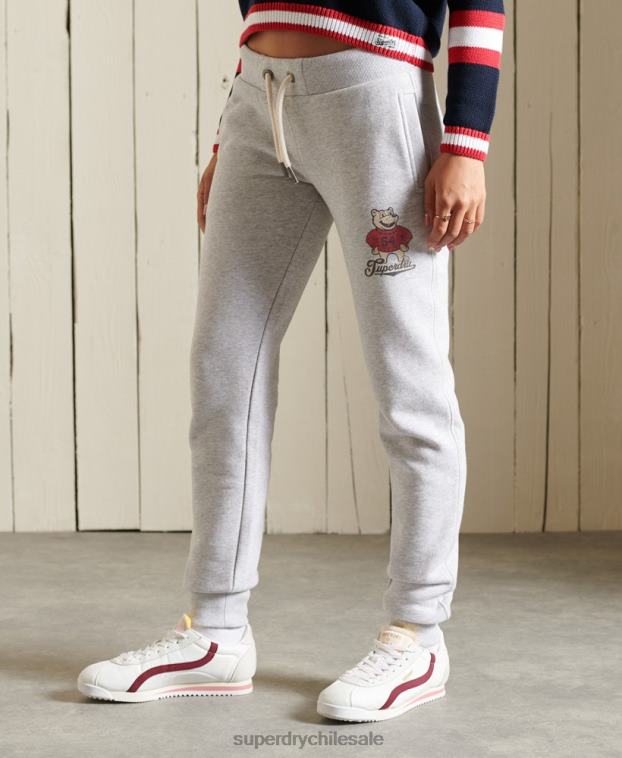 mujer Superdry gris claro corredores universitarios 2R68Z3934