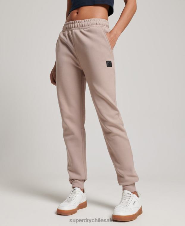 mujer Superdry gris claro joggers tecnológicos 2R68Z3897