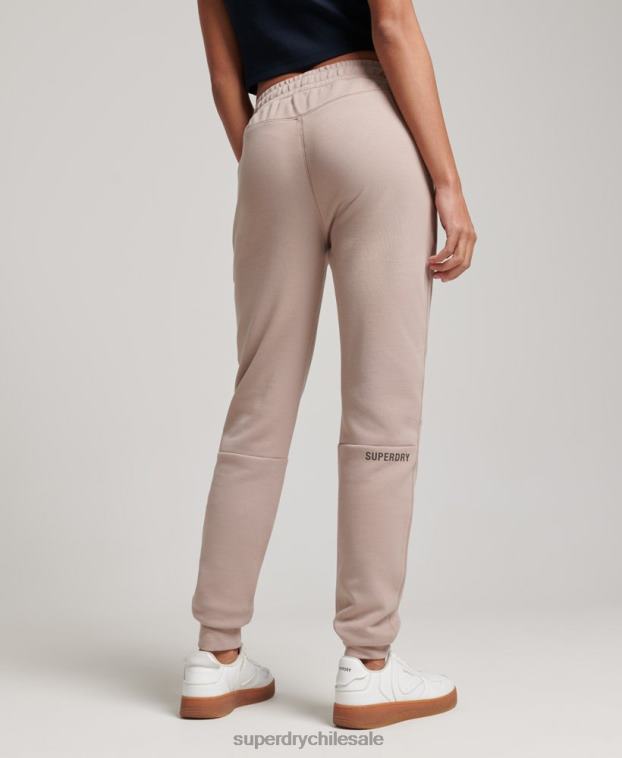 mujer Superdry gris claro joggers tecnológicos 2R68Z3897