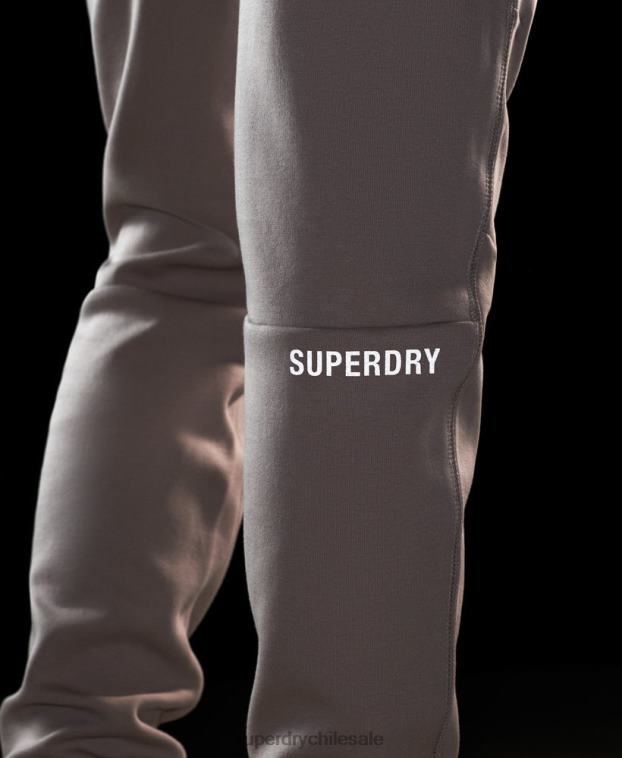 mujer Superdry gris claro joggers tecnológicos 2R68Z3897