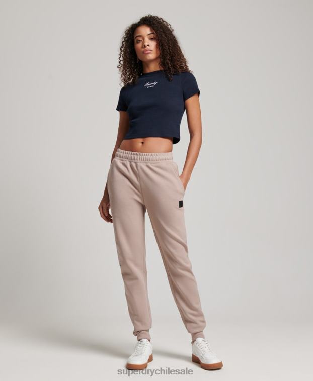 mujer Superdry gris claro joggers tecnológicos 2R68Z3897