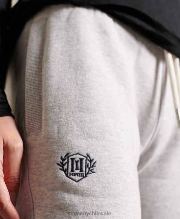 mujer Superdry gris claro orgullo en joggers artesanales 2R68Z6613