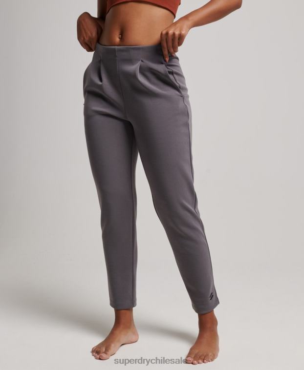 mujer Superdry gris joggers de vestir flexibles 2R68Z3919