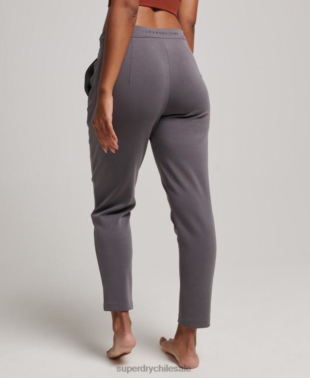 mujer Superdry gris joggers de vestir flexibles 2R68Z3919