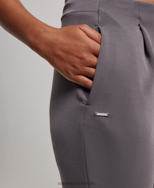 mujer Superdry gris joggers de vestir flexibles 2R68Z3919