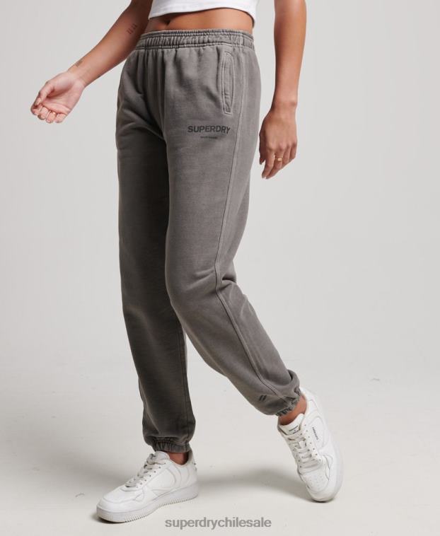 mujer Superdry gris joggers deportivos básicos 2R68Z3926
