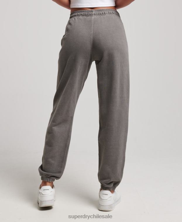 mujer Superdry gris joggers deportivos básicos 2R68Z3926
