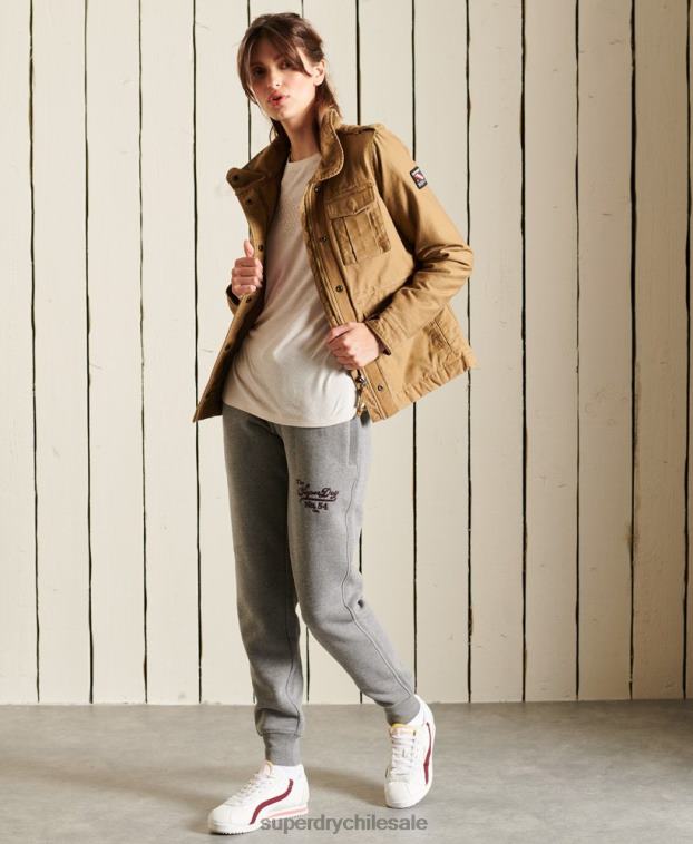 mujer Superdry gris oscuro orgullo en joggers artesanales 2R68Z3942