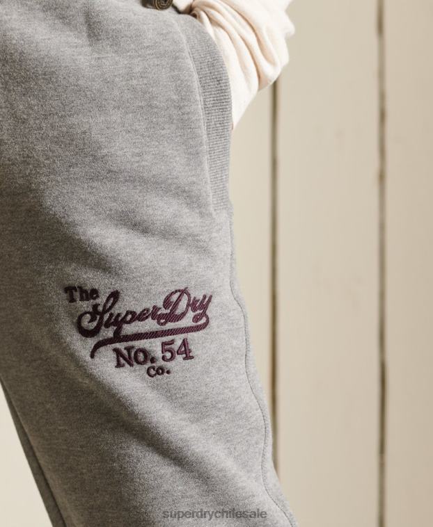 mujer Superdry gris oscuro orgullo en joggers artesanales 2R68Z3942