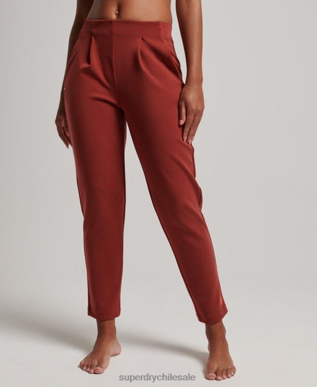 mujer Superdry marrón joggers de vestir flexibles 2R68Z3914