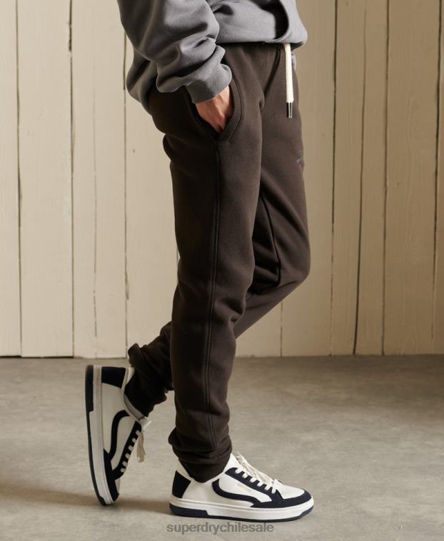 mujer Superdry marrón joggers estilo script 2R68Z6584