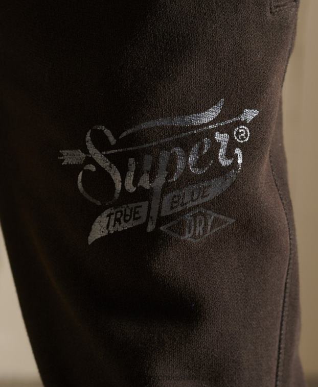 mujer Superdry marrón joggers estilo script 2R68Z6584
