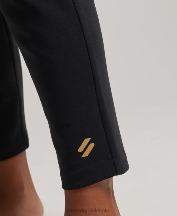 mujer Superdry negro joggers de vestir flexibles 2R68Z3923