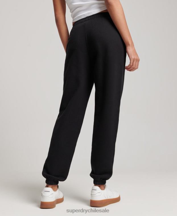 mujer Superdry negro joggers deportivos básicos 2R68Z3895