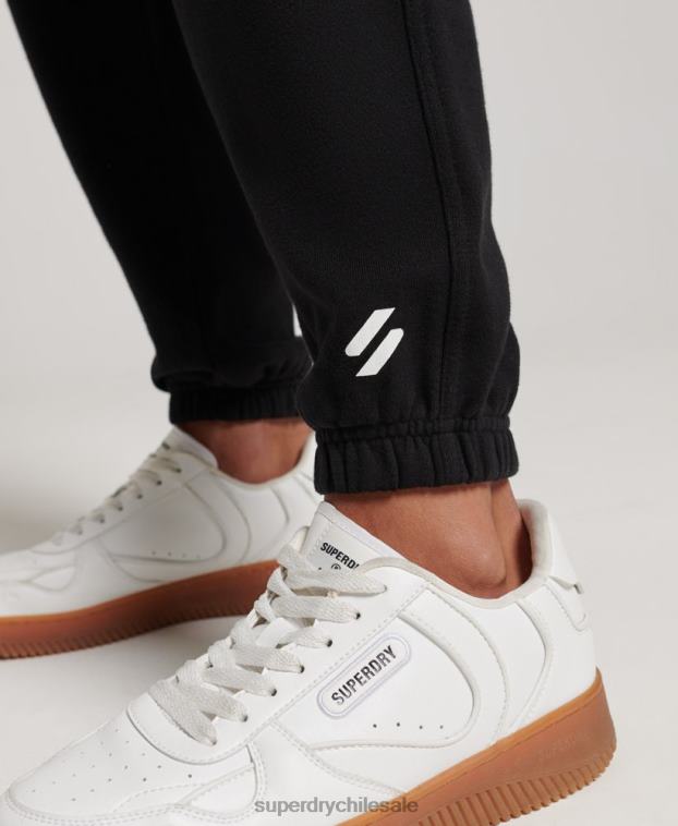 mujer Superdry negro joggers deportivos básicos 2R68Z3895