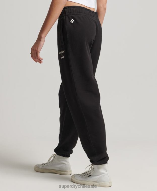 mujer Superdry negro joggers deportivos básicos 2R68Z3940