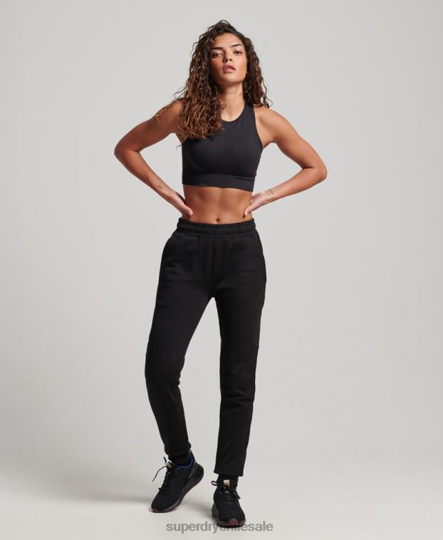 mujer Superdry negro joggers tecnológicos 2R68Z3921