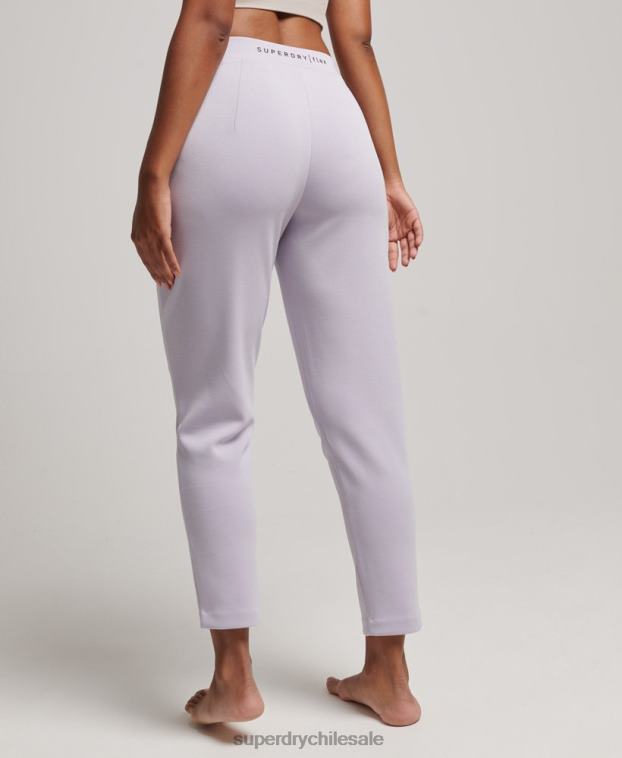 mujer Superdry púrpura joggers de vestir flexibles 2R68Z3909