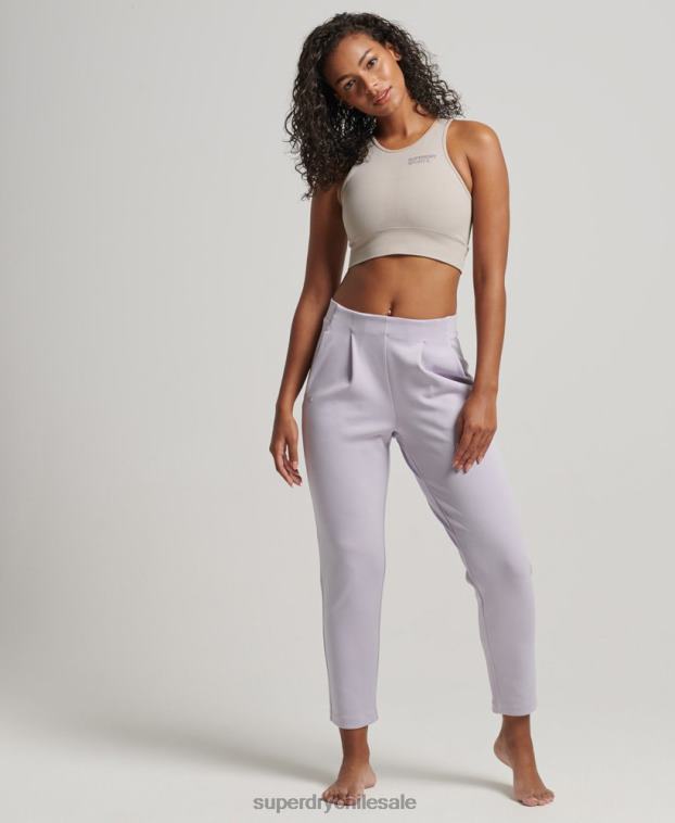 mujer Superdry púrpura joggers de vestir flexibles 2R68Z3909