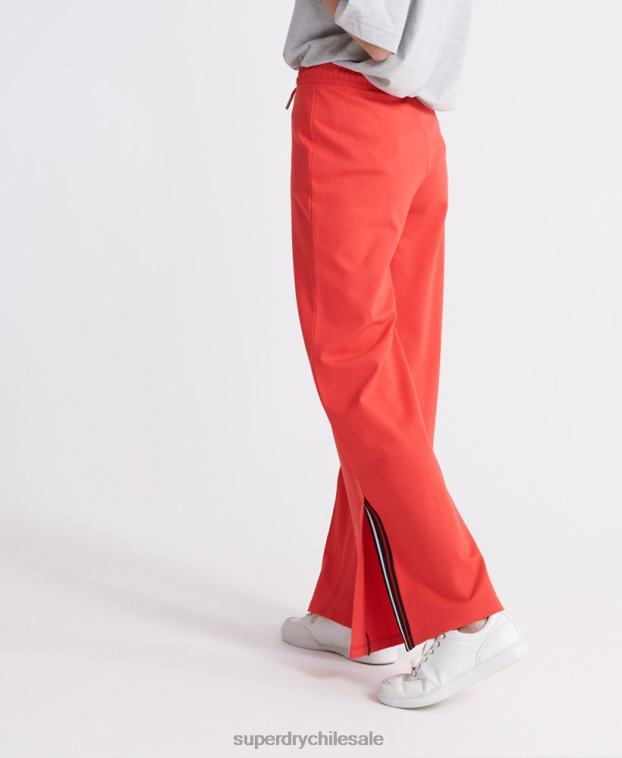 mujer Superdry rojo editar joggers de pernera ancha 2R68Z3939