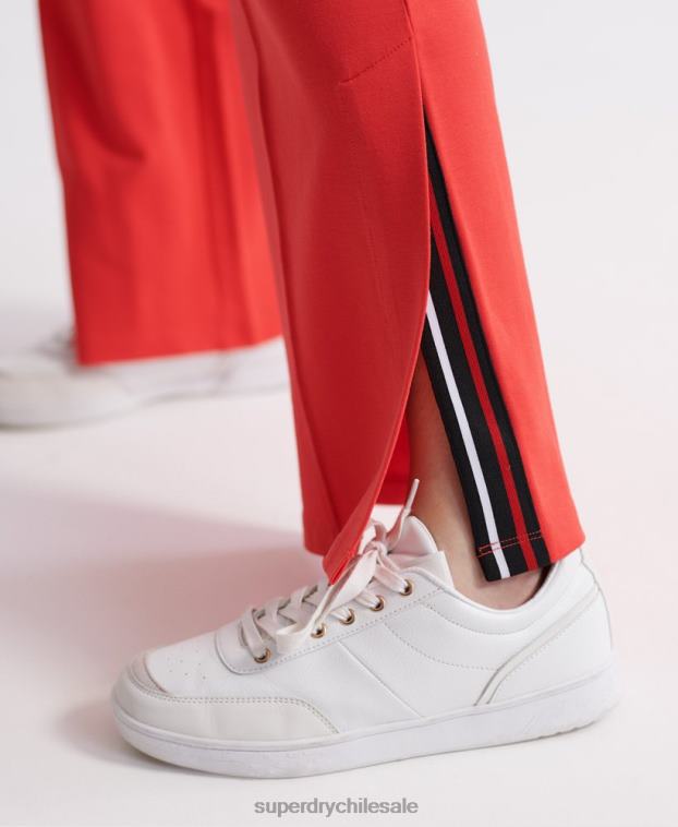 mujer Superdry rojo editar joggers de pernera ancha 2R68Z3939