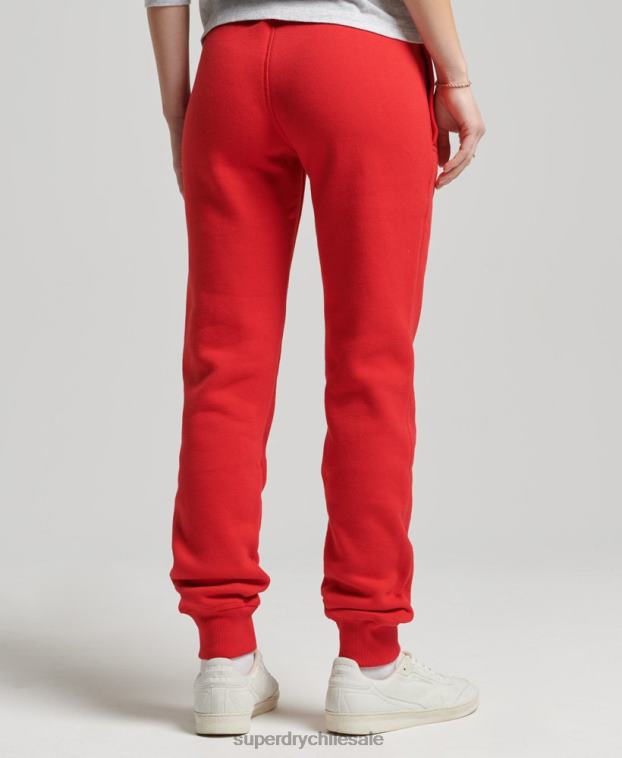 mujer Superdry rojo joggers universitarios vintage 2R68Z6587