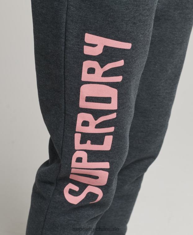 mujer Superdry rojo joggers vintage cali con aberturas 2R68Z2254