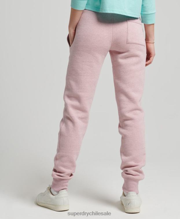 mujer Superdry rosa Joggers universitarios estilo script vintage 2R68Z6577