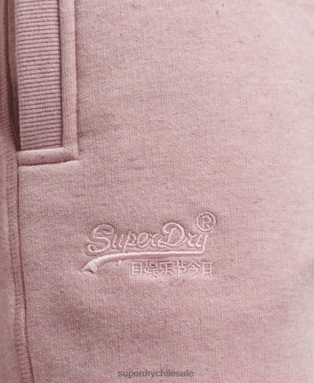 mujer Superdry rosa joggers de algodón orgánico con logo 2R68Z6597