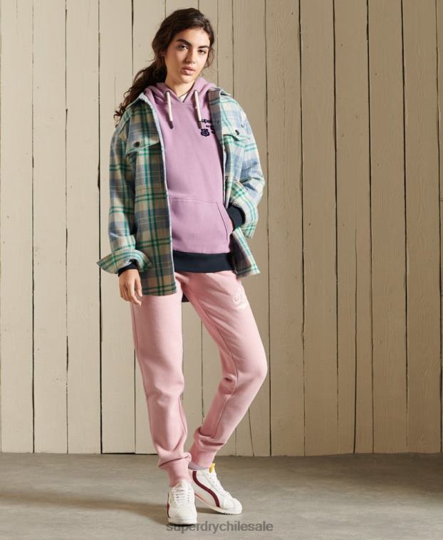 mujer Superdry rosa orgullo en joggers artesanales 2R68Z6683