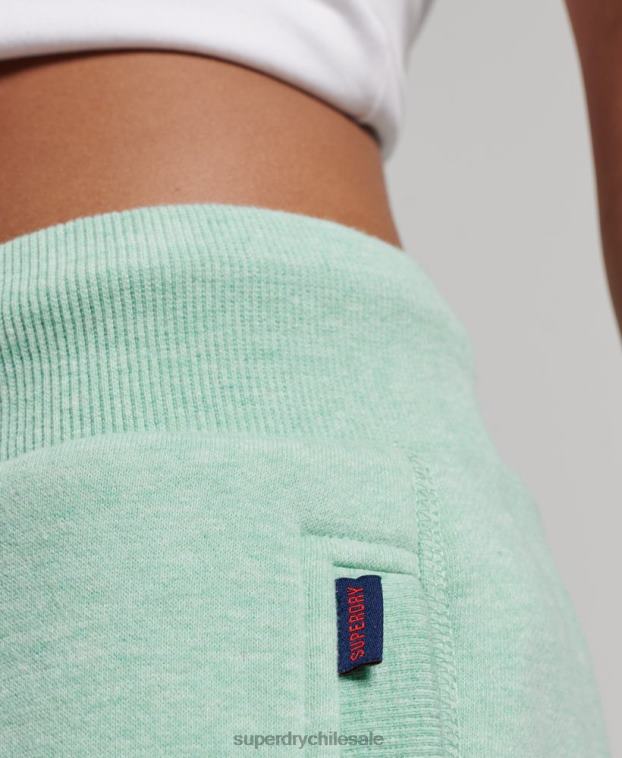 mujer Superdry verde joggers con logo bordado 2R68Z3925