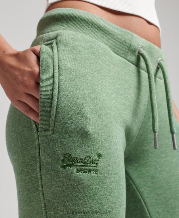 mujer Superdry verde joggers de algodón orgánico con logo 2R68Z6704