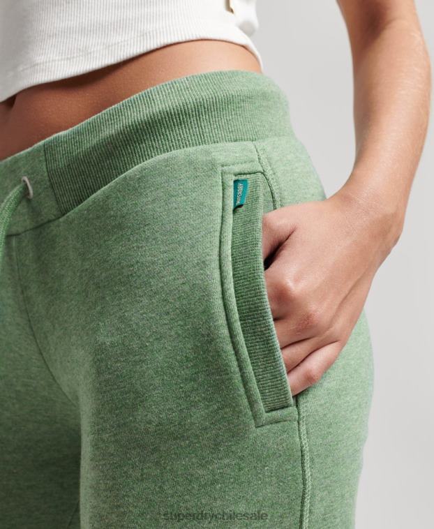 mujer Superdry verde joggers de algodón orgánico con logo 2R68Z6704