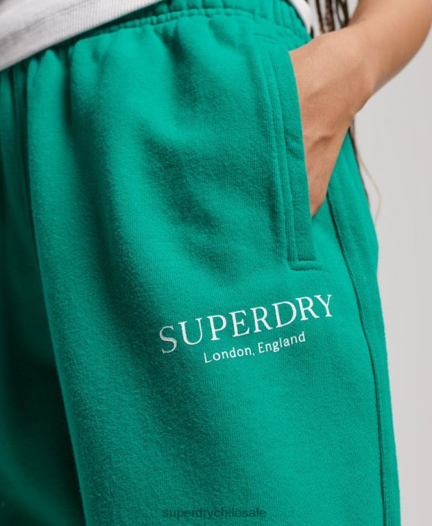 mujer Superdry verde joggers deportivos básicos 2R68Z3931