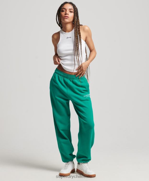 mujer Superdry verde joggers deportivos básicos 2R68Z3931