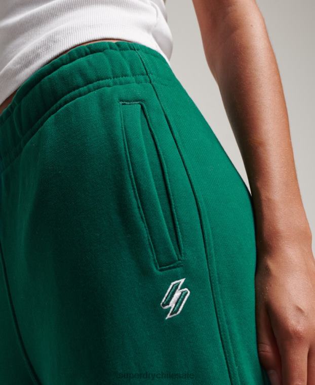 mujer Superdry verde joggers estilo boyfriend con estampado gráfico 2R68Z6685